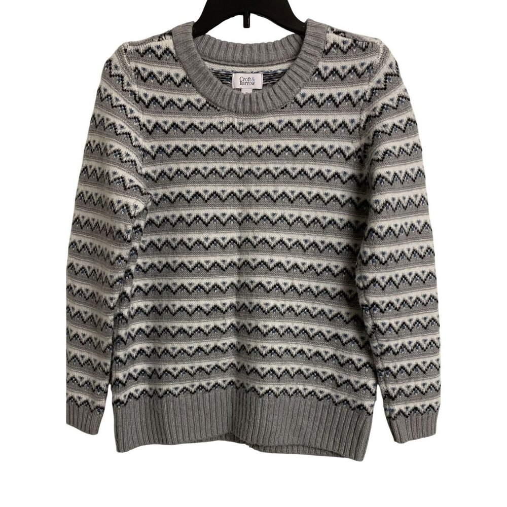 Croft & Barrow M Fair Isle Knit Winter Sweater‎ Casual